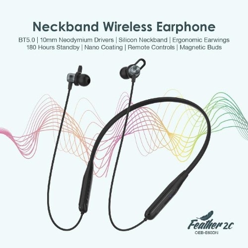 Necklace-2c In-ear Neckband Wireless Bluetooth Headphones With Mic