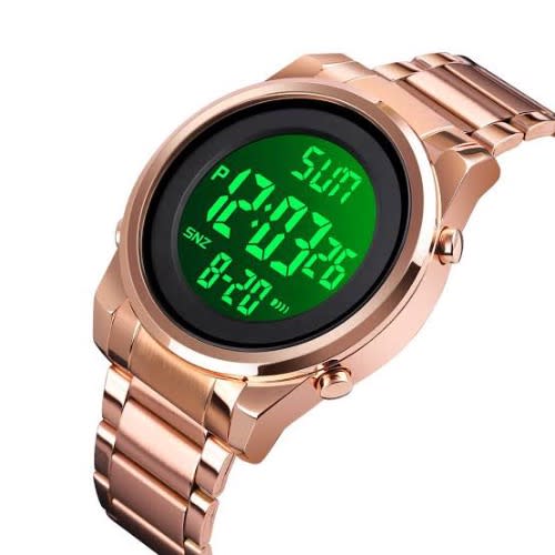 Luminous LED Men’s Wrist Watch - Rose Gold
