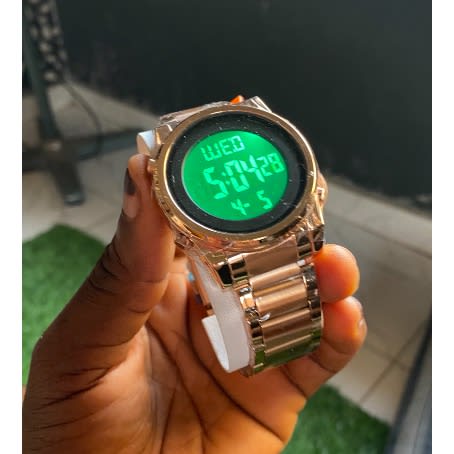 Luminous LED Men’s Wrist Watch - Rose Gold
