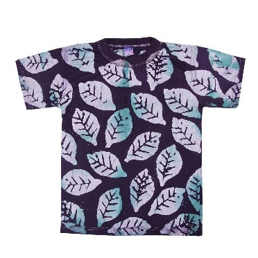Purple And White Adire Kid's T-shirt