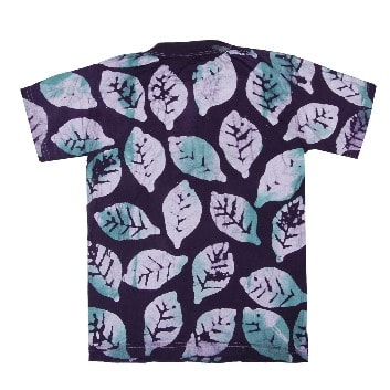 Purple And White Adire Kid's T-shirt