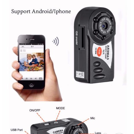 Q7 Wireless Wifi Spy Hidden Camera Mini P2p Video Recorder Dvr