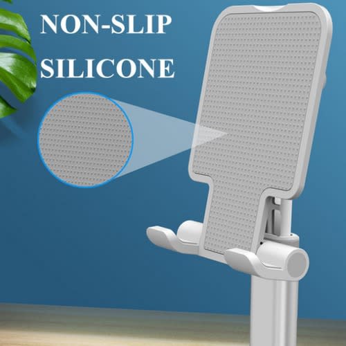 Foldable Desktop Phone Stand Holder-White