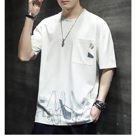 2-in-1 Pocket T-shirts - White & Black