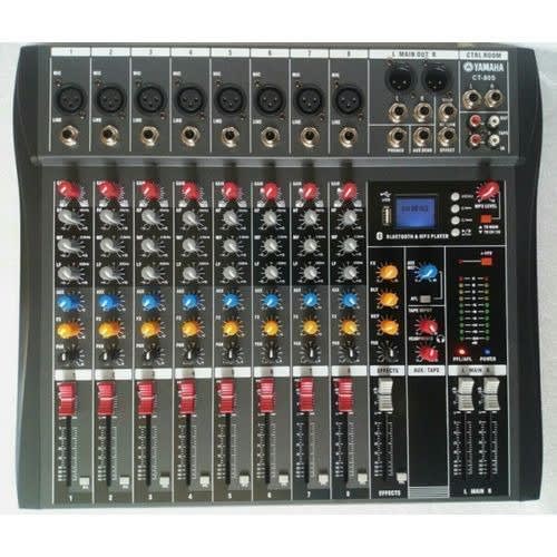 8 Channel Mixer With Bluetooth + Effect And USB Functions