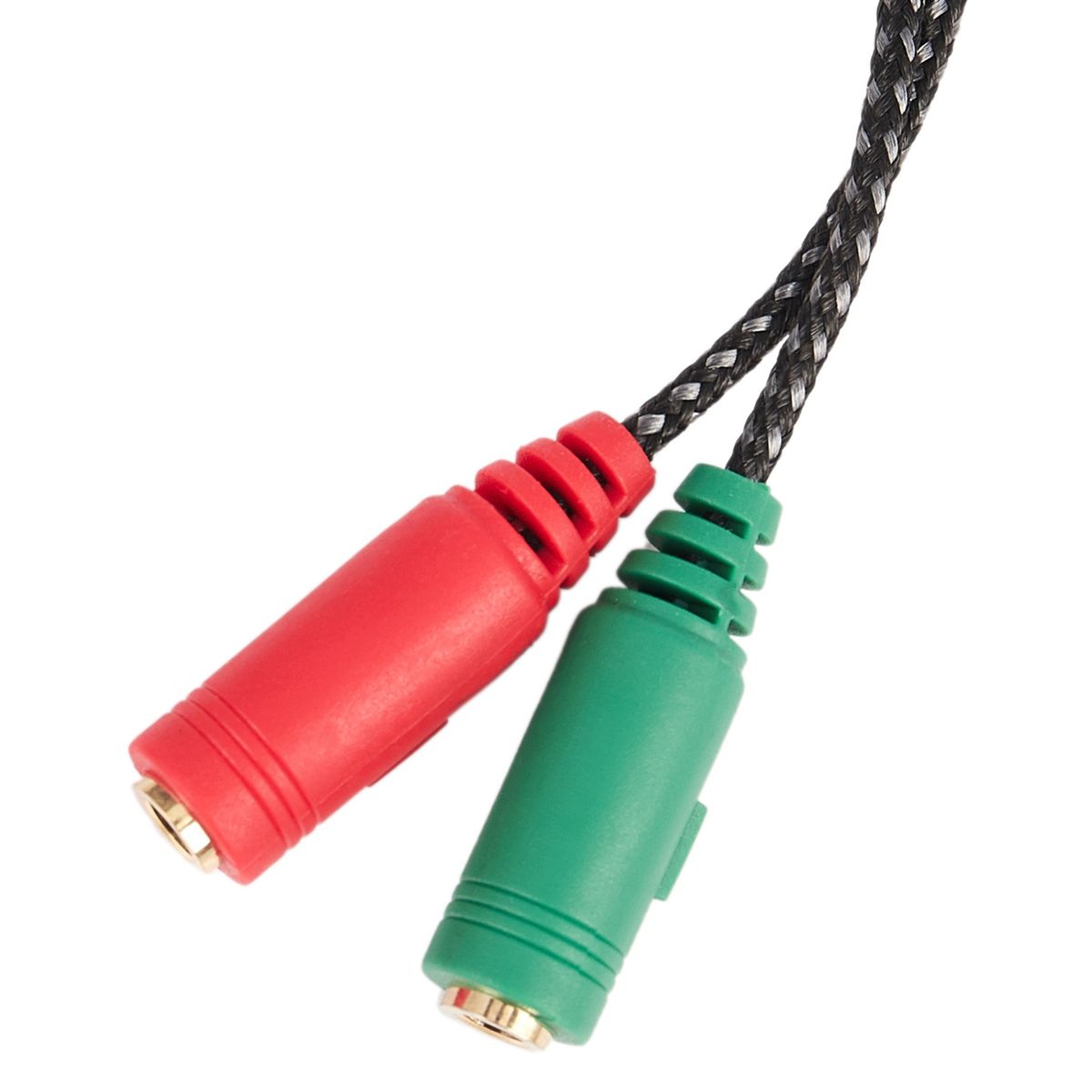 1 Pcs Cable Adapter 2 In 1 Splitter 4 Pole 3.5mm