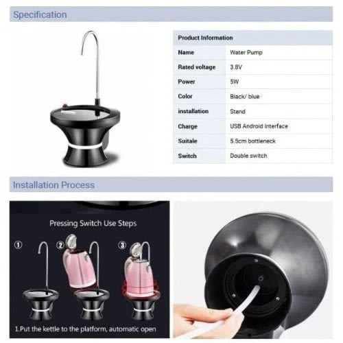 Automatic Water Dispenser Pump With Base