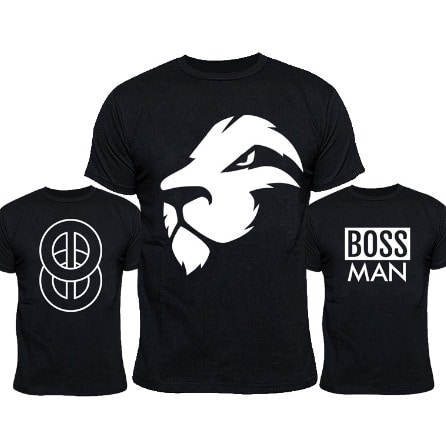 Cool Black Tshirt Bundle (3-in-1) - Black