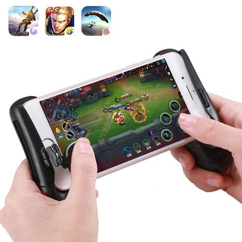 Telescopic Game Controller Handle Grip Holder with Joystick for iPhone Android