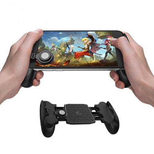 Telescopic Game Controller Handle Grip Holder with Joystick for iPhone Android