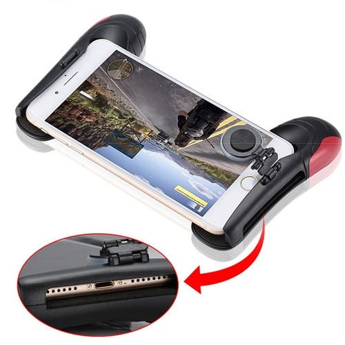 Telescopic Game Controller Handle Grip Holder with Joystick for iPhone Android