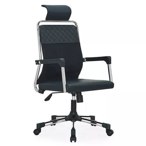 Highback Leather Office Chair With Headrest