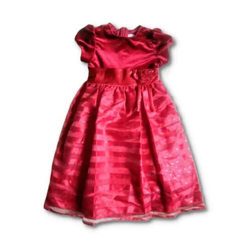 Shadow Stripe Organza Dress