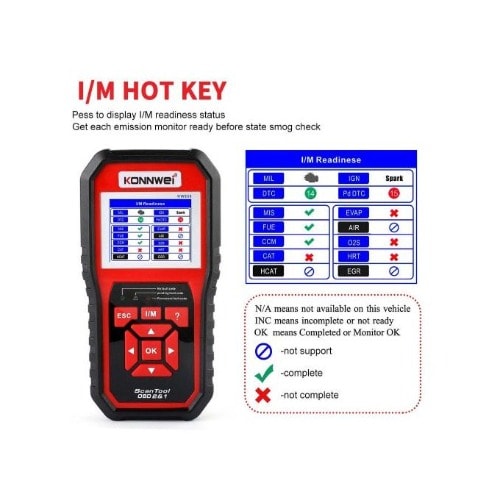 Konnwei Kw850 Obd II Full Auto Diagnostic Scanner