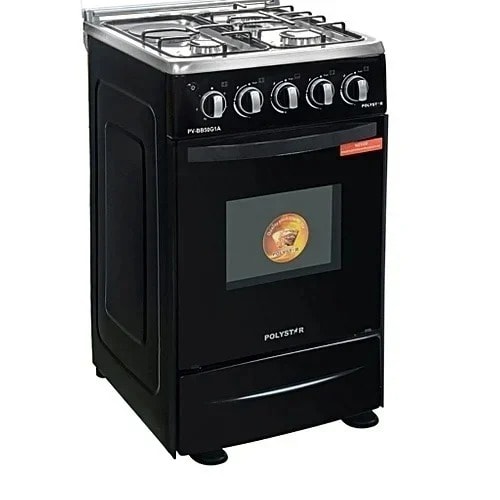 3 Gas + 1 Electric Hot Plate Standing Gas Cooker, Auto Ignition With Grill Pv-bs50g3h1 - 50x50