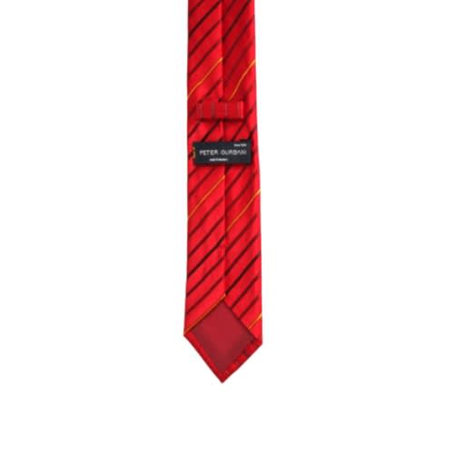 Red Stripes Silk Tie