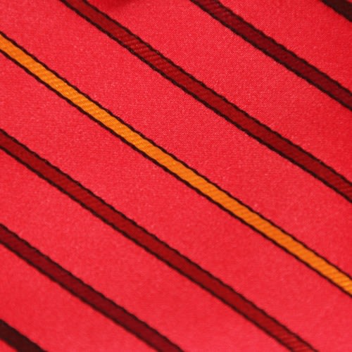 Red Stripes Silk Tie