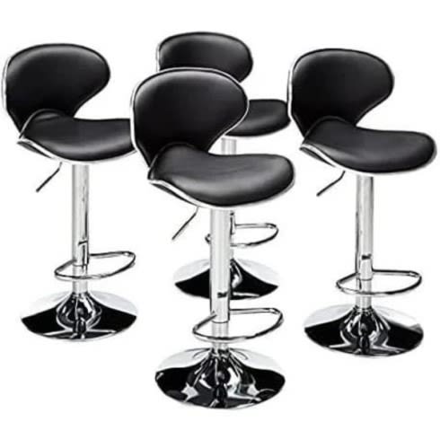 Set Of 4 Cove Black Barstool