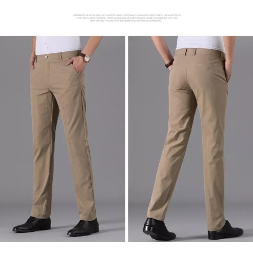 Brown Cotton Chinos Pant