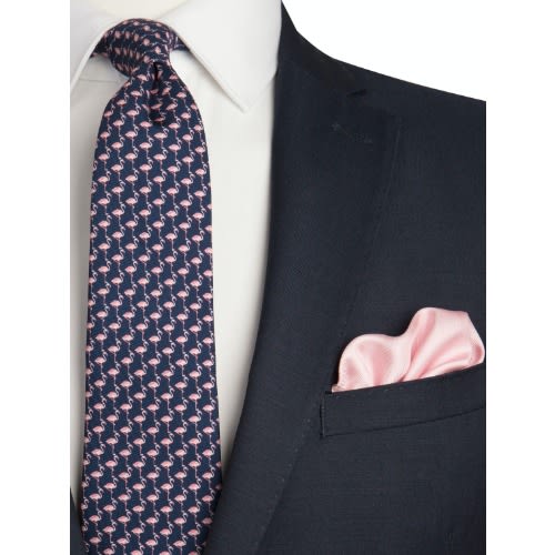 Silk Pocket Square - Pink