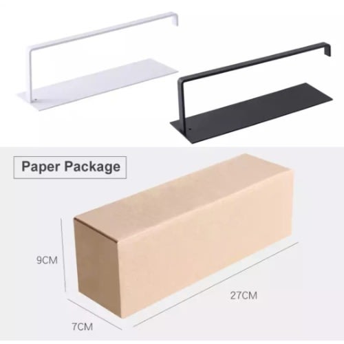 Under Cabinet Kitchen Roll Paper Holder  & Toilet Towel Rack - 2pcs