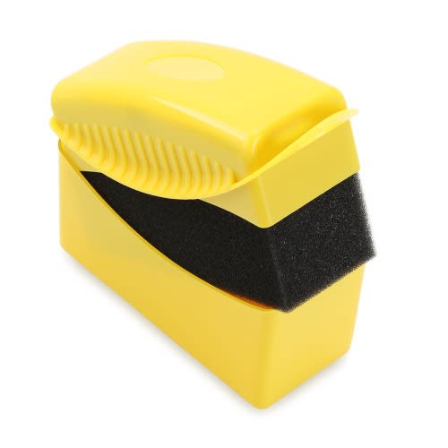 Car Wheel Waxing Sponge Brush - Yellow