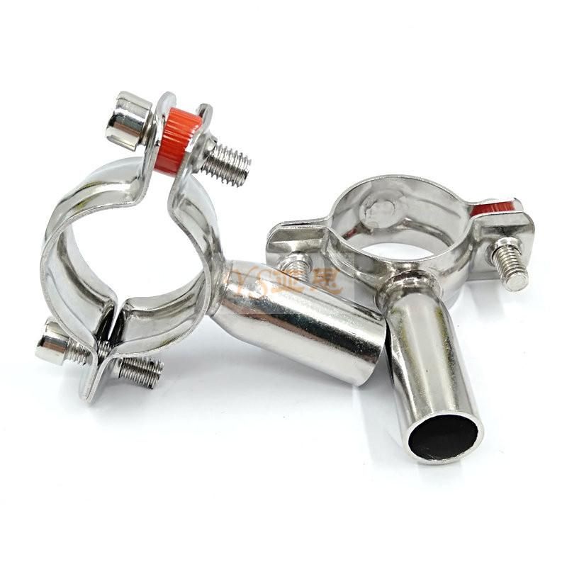 304 Rack for Stainless Steel Tube Pipe Clamp with Chassis Pipe Clamp Decorative Pipe Pipe Bracket Sanitary Gas Clamp