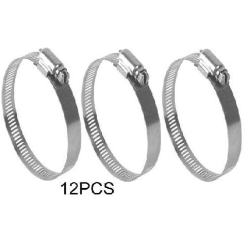 Hose Clamp Clip - 12 Pieces - Size 57-76
