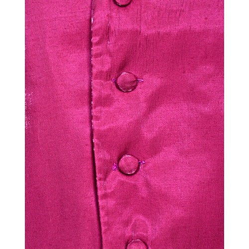 Men's Premium Waistcoat - Fuchsia Pink - MWC-1431