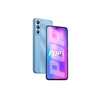 Tecno Pop 5 Pro-4G LTE- 2GB RAM+ 32GB ROM- 6.52 Hd+ Drop Screen-8+5+5mp-6000mah