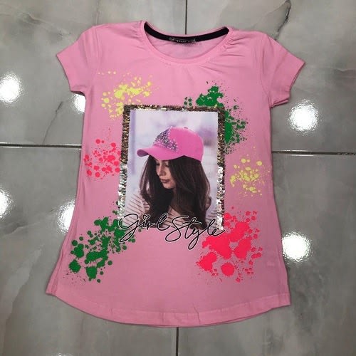 Turkey Modern Girls Style Top  - Pink