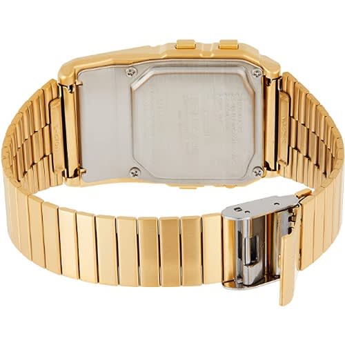 Men's 25 Memory Calculator Databank Watch - Gold Tone