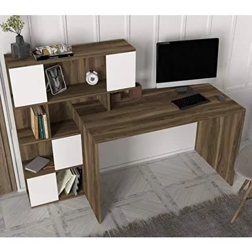 Vic- Computer Desk With Shelves