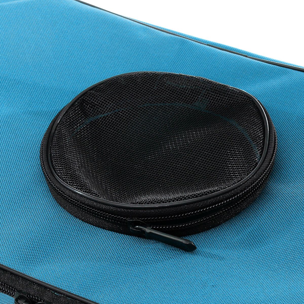 (40*25*26cm-GREEN/BLUE) Thickened-Canvas Waterproof Portable Foldable Bucket Folding Tank Live Fish Bait Storage Box Water Basin For Camping Blue