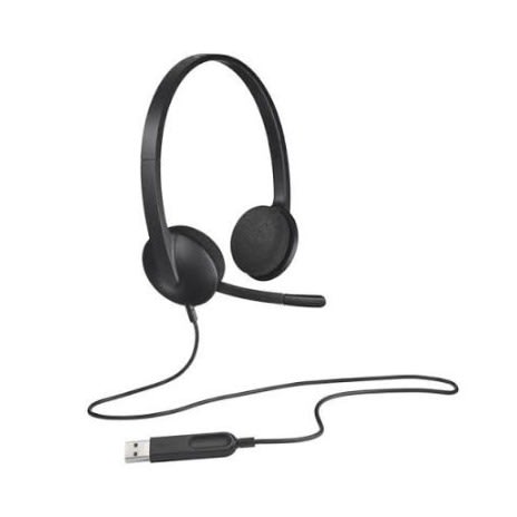 H340 Usb Pc Headset With Noise-cancelling Mic