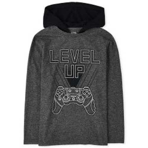 Long Sleeves Hooded Level Up Tee