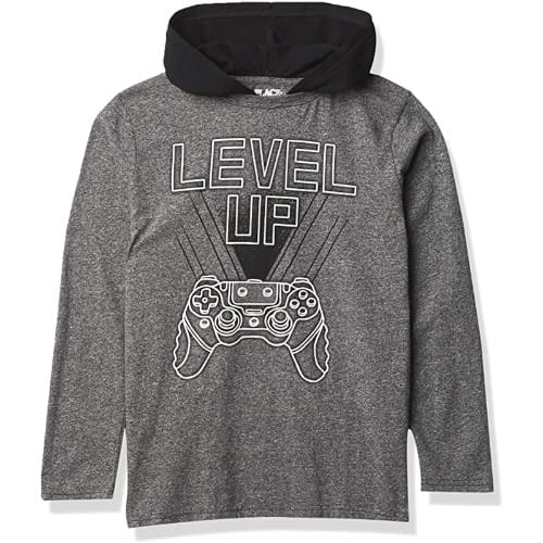 Long Sleeves Hooded Level Up Tee