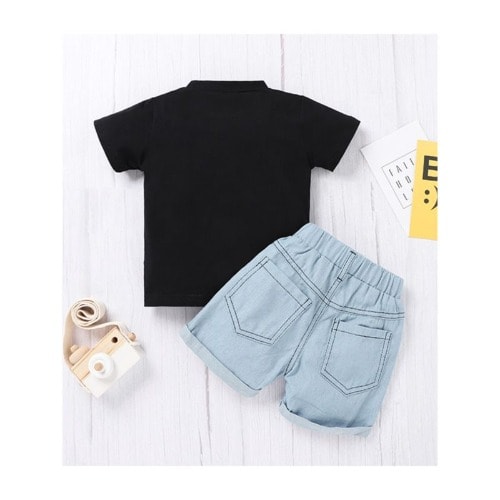 2 Pieces Baby Toddler Boy Like A Boss Sunglasses Top With Shorts