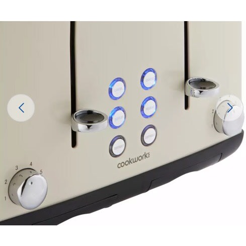 4 Slice Toaster - Almond