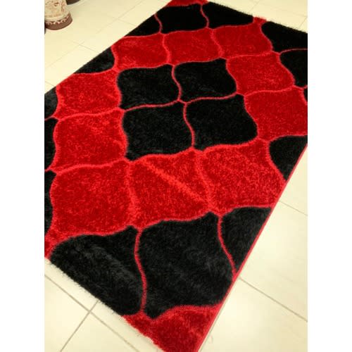 4 By 6ft Pattern Multicolor Center Shaggy Rug