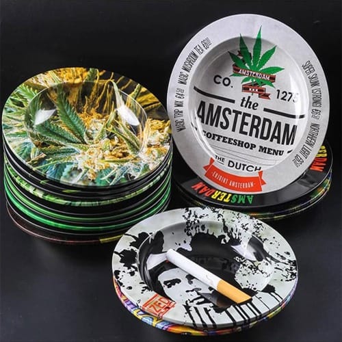 Round Shape Metal Ashtray