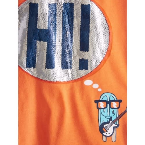 365 Kids Boy's Short Sleeve Hi/bye Interactive Hoodie