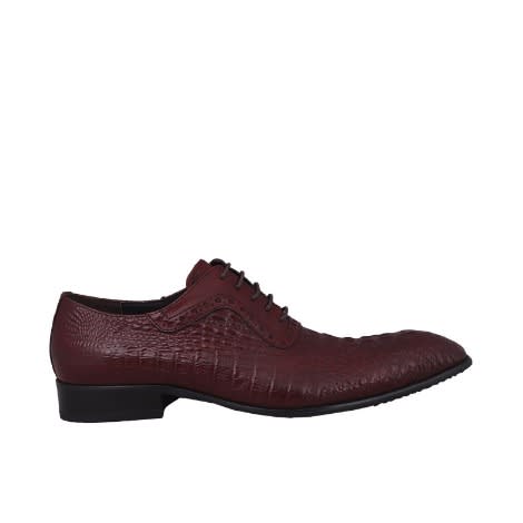 Crock Detailed Dapper Leather Shoe - Brown - Msh-3821