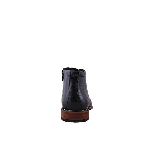 Men's Ankle Lace-up Boot - Black - Msh-4394