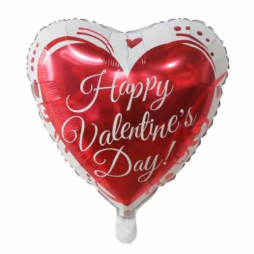 Happy Valentine's Day Heart Shaped Decorative Balloon