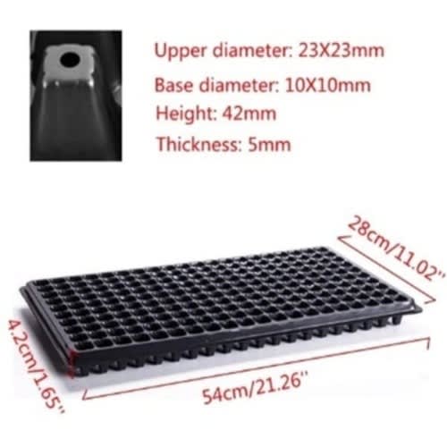 Seedling Tray - 200 Holes Or Cells - 1 Carton - 100 Pieces