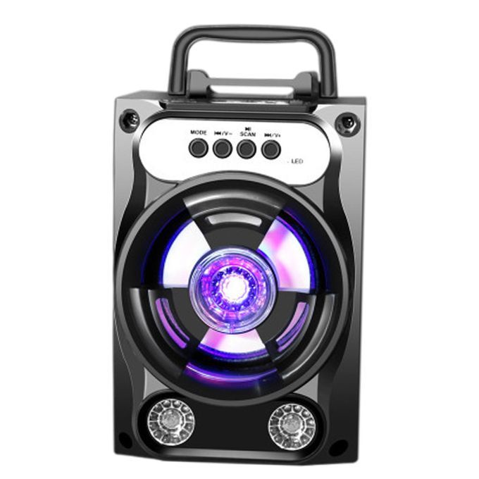 Wireless Bluetooth Speaker TF Card Stereo Subwoofer FM Redio Black