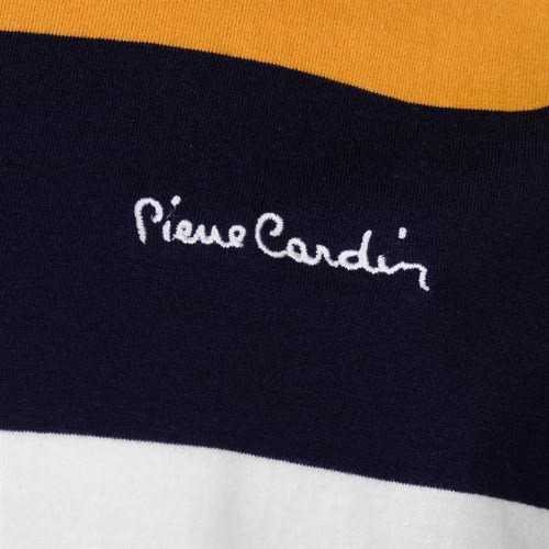 Stripe 3 Polo Shirt Mens- Mustard