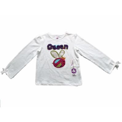 Girls' Queen Top - White