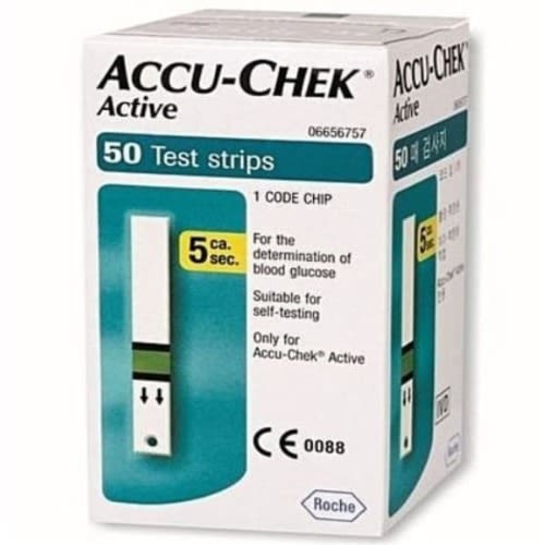 Active Blood Sugar-glucometer Test Strips - 50 Pieces